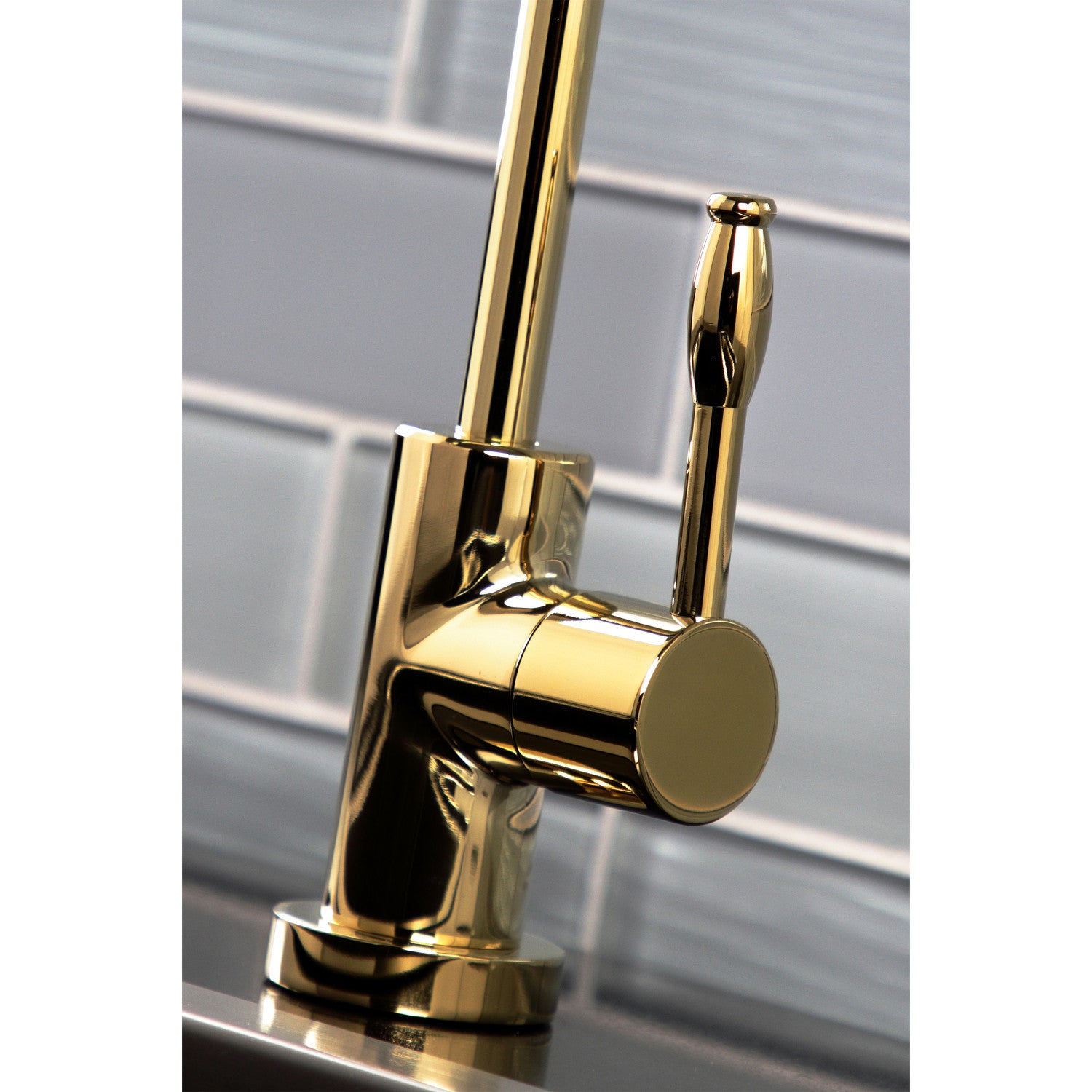 Kingston Sona KS6192NKL - Nustudio Single-Handle 1-Hole Deck Mount Water Filtration Faucet, Polished Brass — image 1